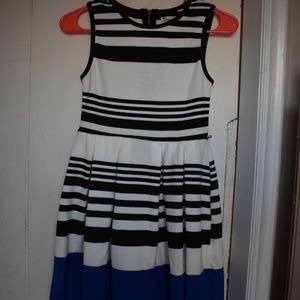 Black & White and Blue Dress